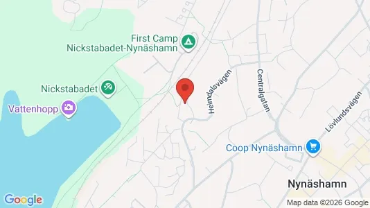 Lägenheter att hyra i Nynäshamn - kort over placeringen