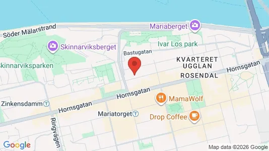 Lägenheter att hyra i Södermalm - kort over placeringen