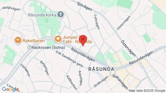 Lägenheter att hyra i Solna - kort over placeringen
