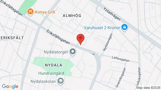Lägenheter att hyra i Malmö Centrum - kort over placeringen