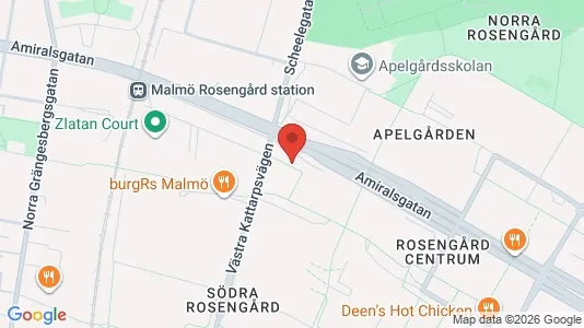 Lägenheter att hyra i Rosengård - kort over placeringen