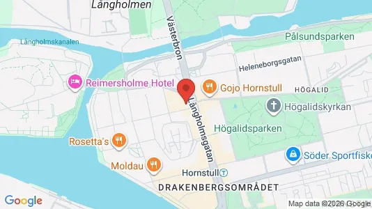 Lägenheter att hyra i Södermalm - kort over placeringen
