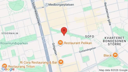 Lägenheter att hyra i Södermalm - kort over placeringen