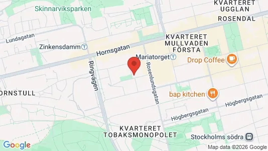 Lägenheter att hyra i Södermalm - kort over placeringen
