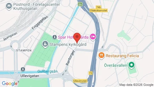 Lägenheter att hyra i Örgryte-Härlanda - kort over placeringen