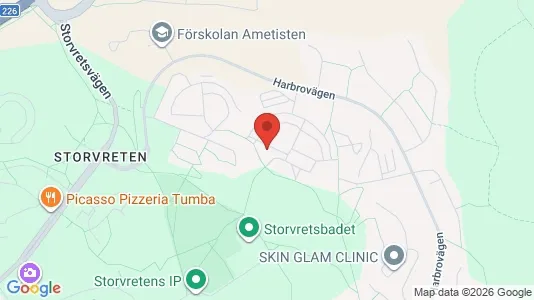 Lägenheter att hyra i Botkyrka - kort over placeringen