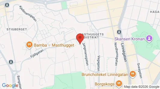Lägenheter att hyra i Göteborg Centrum - kort over placeringen