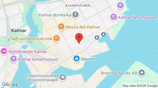 Lägenheter att hyra i Kalmar - kort over placeringen
