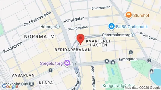 Lägenheter att hyra i Stockholm Innerstad - kort over placeringen