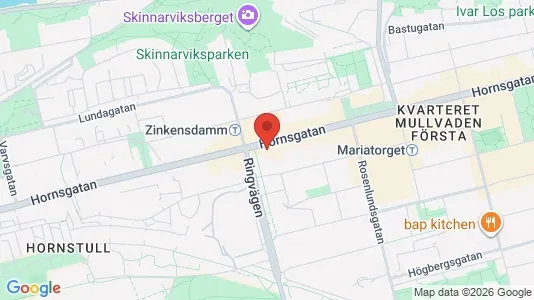 Lägenheter att hyra i Södermalm - kort over placeringen