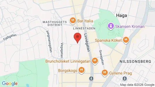 Lägenheter att hyra i Göteborg Centrum - kort over placeringen