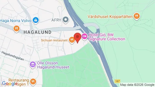 Lägenheter att hyra i Solna - kort over placeringen