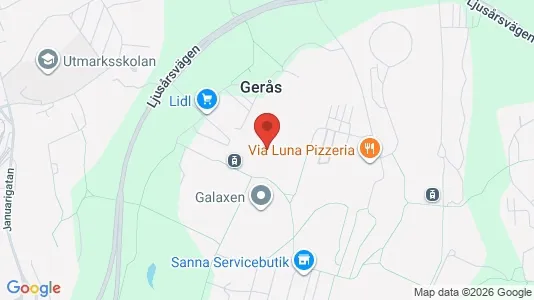 Lägenheter att hyra i Göteborg Östra - kort over placeringen