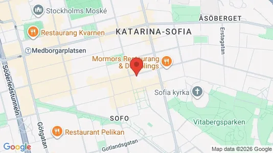 Lägenheter att hyra i Södermalm - kort over placeringen