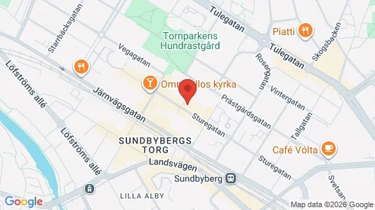 Lägenheter att hyra i Sundbyberg - kort over placeringen