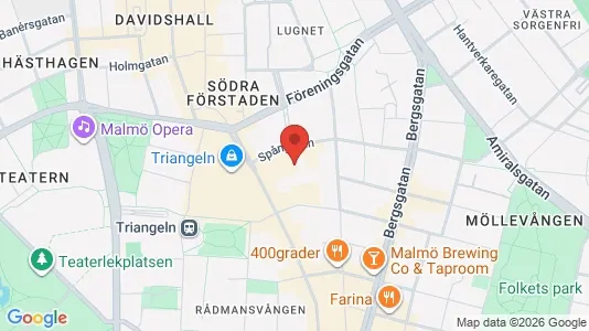 Lägenheter att hyra i Malmö Centrum - kort over placeringen