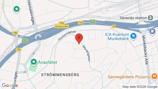 Lägenheter att hyra i Örgryte-Härlanda - kort over placeringen