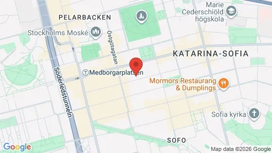 Lägenheter att hyra i Södermalm - kort over placeringen