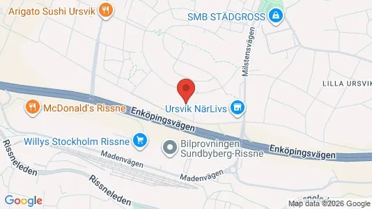 Lägenheter att hyra i Sundbyberg - kort over placeringen