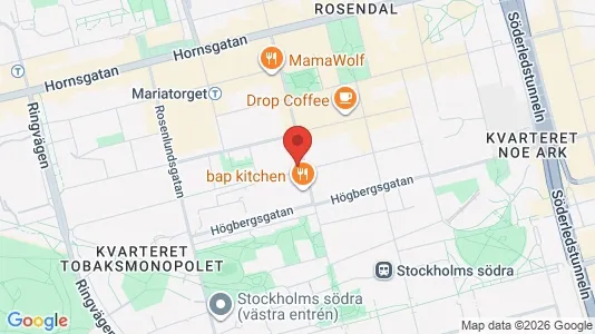 Lägenheter att hyra i Södermalm - kort over placeringen