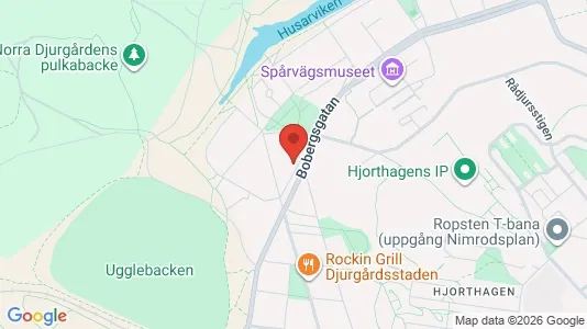 Lägenheter att hyra i Gärdet/Djurgården - kort over placeringen