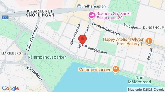 Lägenheter att hyra i Kungsholmen - kort over placeringen