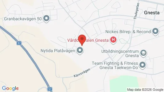 Lägenheter att hyra i Gnesta - kort over placeringen