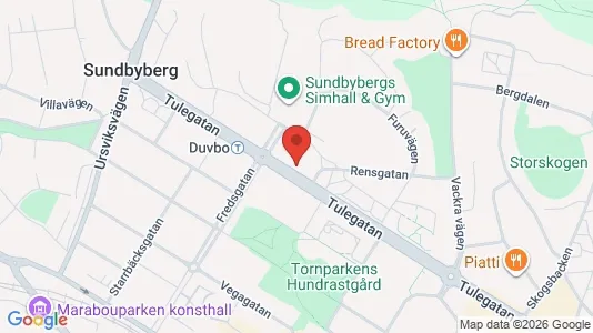 Lägenheter att hyra i Sundbyberg - kort over placeringen
