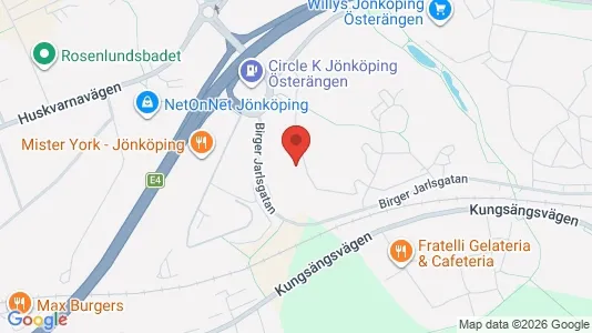 Lägenheter att hyra i Jönköping - kort over placeringen