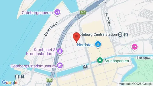 Lägenheter att hyra i Göteborg Centrum - kort over placeringen