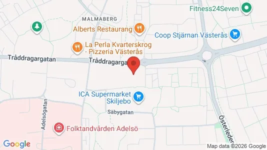 Lägenheter att hyra i Västerås - kort over placeringen