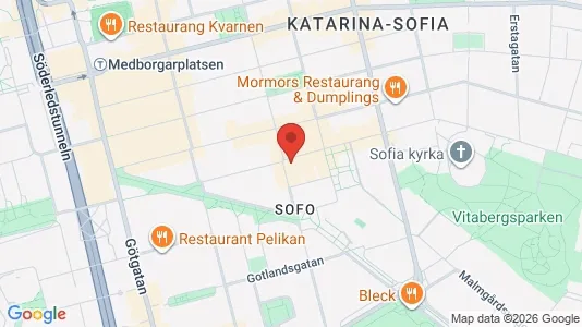 Lägenheter att hyra i Södermalm - kort over placeringen