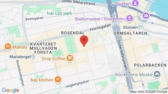 Lägenheter att hyra i Södermalm - kort over placeringen