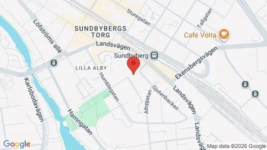 Lägenheter att hyra i Sundbyberg - kort over placeringen
