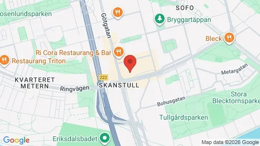 Lägenheter att hyra i Södermalm - kort over placeringen
