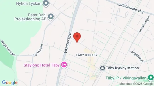 Lägenheter att hyra i Täby - kort over placeringen