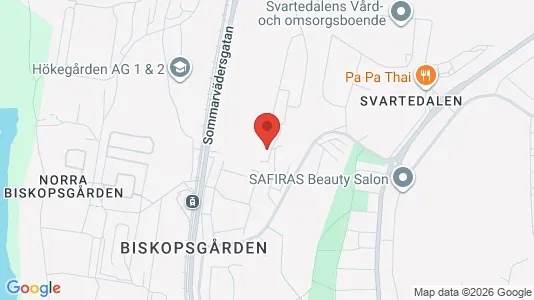 Lägenheter att hyra i Västra hisingen - kort over placeringen