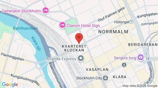 Lägenheter att hyra i Stockholm Innerstad - kort over placeringen