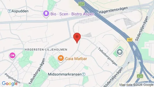 Lägenheter att hyra i Söderort - kort over placeringen