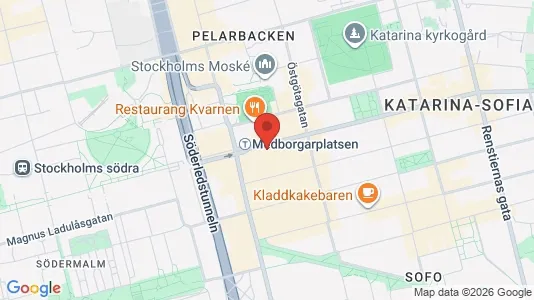 Lägenheter att hyra i Södermalm - kort over placeringen