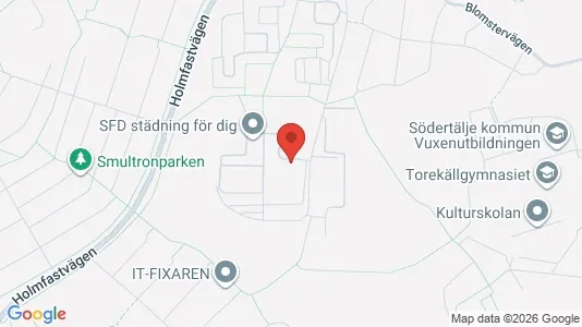 Lägenheter att hyra i Södertälje - kort over placeringen