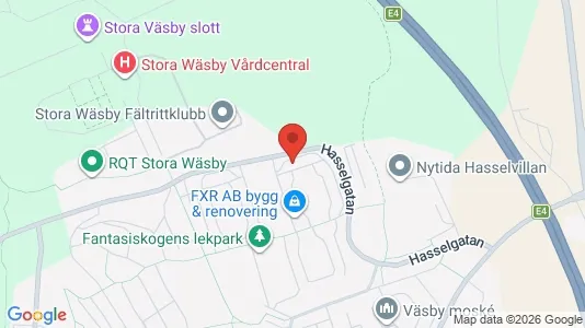 Lägenheter att hyra i Upplands Väsby - kort over placeringen