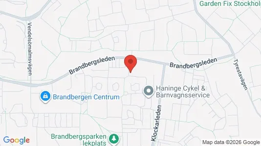 Lägenheter att hyra i Haninge - kort over placeringen