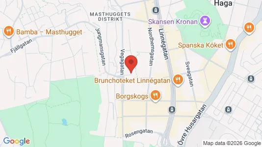 Lägenheter att hyra i Göteborg Centrum - kort over placeringen