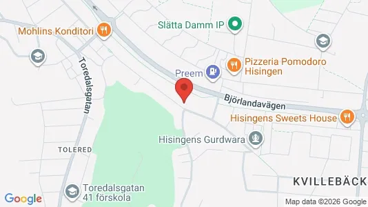 Lägenheter att hyra i Lundby - kort over placeringen