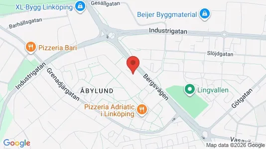 Lägenheter att hyra i Linköping - kort over placeringen