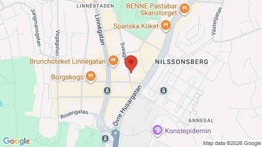 Lägenheter att hyra i Göteborg Centrum - kort over placeringen
