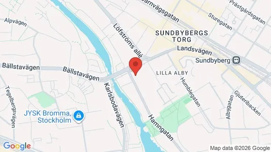 Lägenheter att hyra i Sundbyberg - kort over placeringen