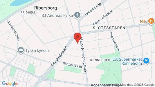 Lägenheter att hyra i Malmö Centrum - kort over placeringen