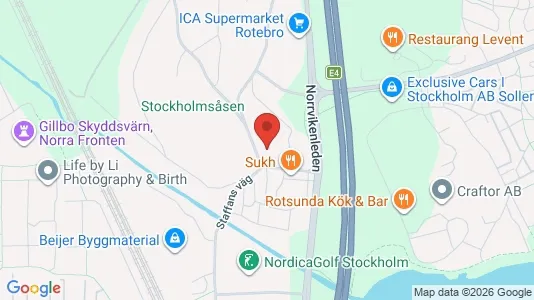 Lägenheter att hyra i Sollentuna - kort over placeringen